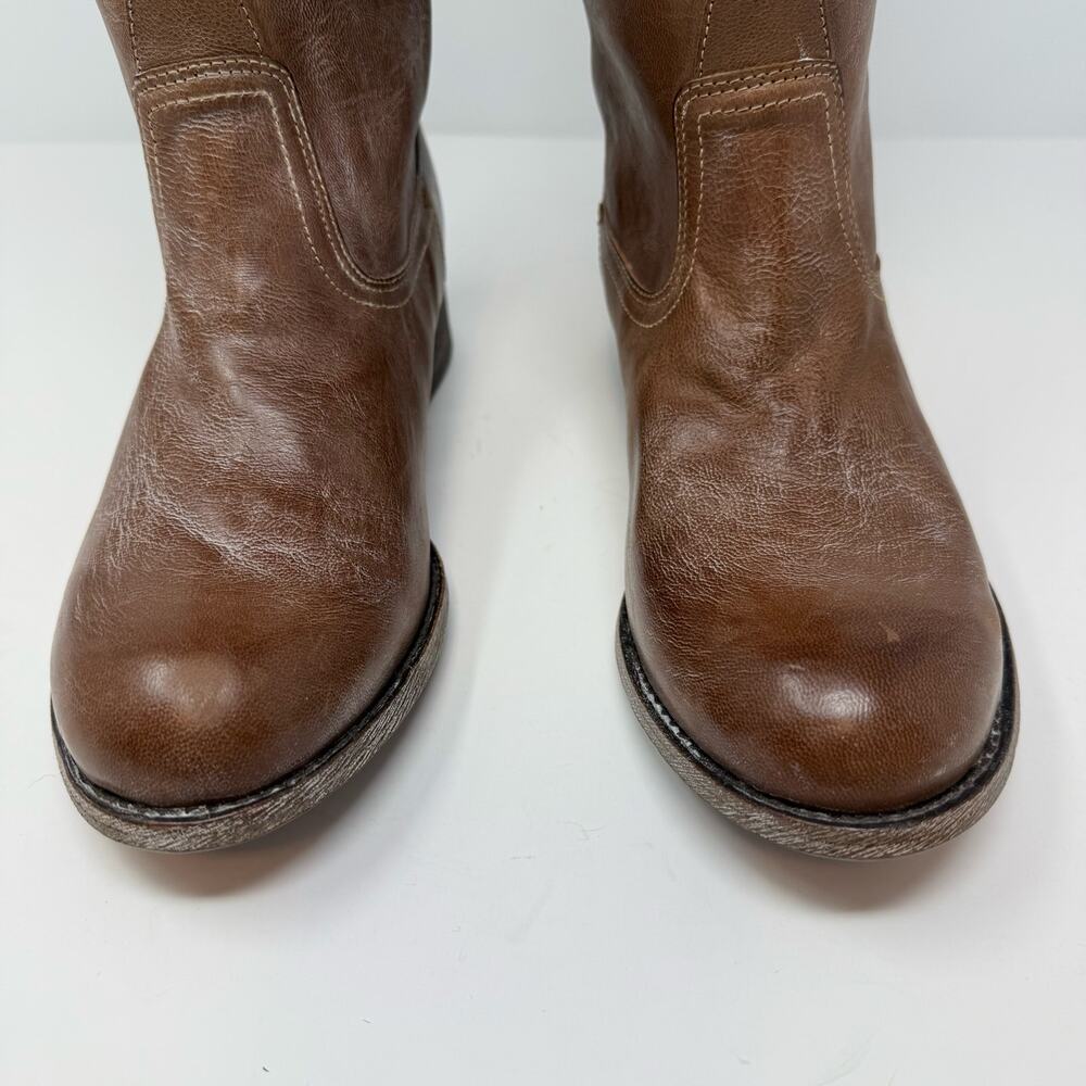 Ariat Paragon Riding Boot Brown Leather Knee-High Boots Women's 7.5B Leather EUC - Picture 5 of 16